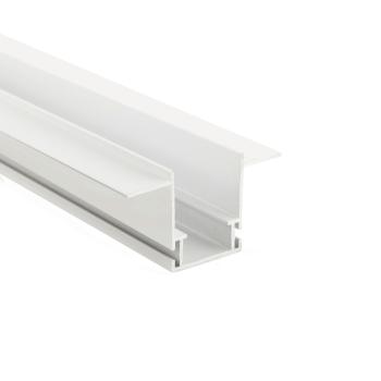 Profil - Combo Fassade Montageprofil mit Flügel, 3mm, 2m weiß