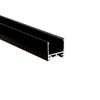Profil - Combo U-Leuchtenprofil hoch, LU-02-20, schwarz, 1m
