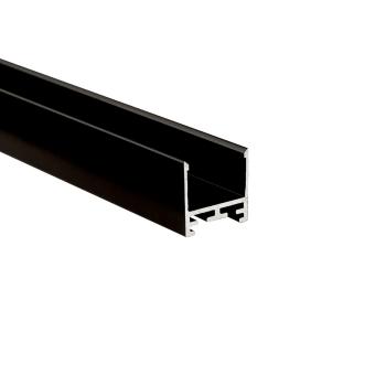 Profil - Combo U-Leuchtenprofil hoch, LU-02-20, schwarz, 3m