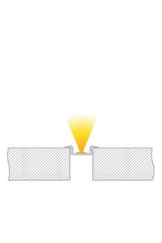 Preview: Profil - T-Profil flach ET-01-10, 3m, Silber