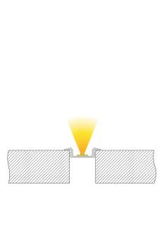 Preview: Profil - T-Profil flach ET-01-12, 2m, Silber