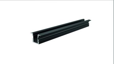 Profil - T-Profil hoch ET-02-08, 2m, Schwarz