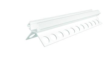 Profil - Fliesen-Profil Ecke außen EV-02-12, 2,5m, Weiß