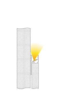 Preview: Profil - Fliesen-Profil Abschluss EA-03-12, 3m, Silber