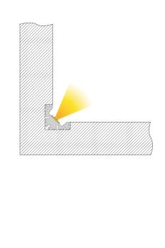 Preview: Profil - Eck-Profil EV-04-12, 3m, Silber