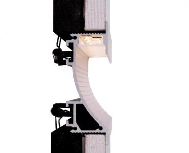 Preview: Profil - Trockenbau-Profil, Wandvoute EL-02-12, 2m, Silber