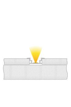Preview: Profil - IP-Profil, T-flach ET-05-12, 3m, Silber