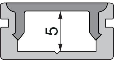 Preview: Profil Endkappe - Endkappe P-AU-01-08 Set 2 Stk, Schwarz