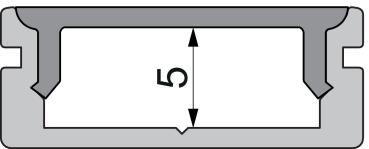 Preview: Profil Endkappe - Endkappe P-AU-01-12 Set 2 Stk, Grau