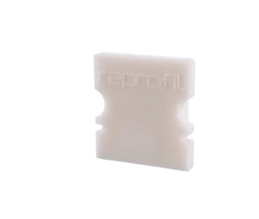 Profil Endkappe - Endkappe P-AU-02-08 Set 2 Stk, Weiß