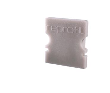 Profil Endkappe - Endkappe P-AU-02-08 Set 2 Stk, Grau
