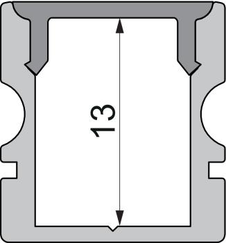 Preview: Profil Endkappe - Endkappe P-AU-02-08 Set 2 Stk, Schwarz