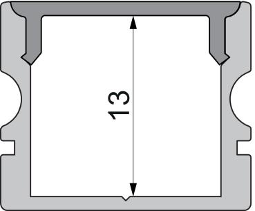Preview: Profil Endkappe - Endkappe P-AU-02-12 Set 2 Stk, Weiß