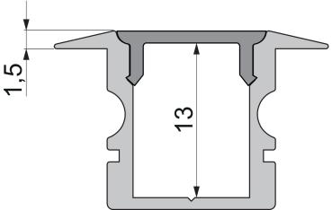 Preview: Profil Endkappe - Endkappe P-ET-02-08 Set 2 Stk, Schwarz