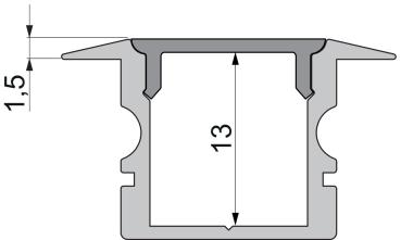 Preview: Profil Endkappe - Endkappe P-ET-02-10 Set 2 Stk, Schwarz