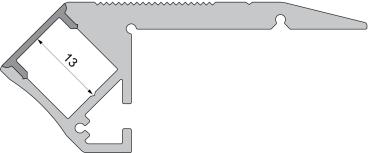 Preview: Profil Endkappe - Endkappe P-AL-01-10 Set 2 Stk, Grau