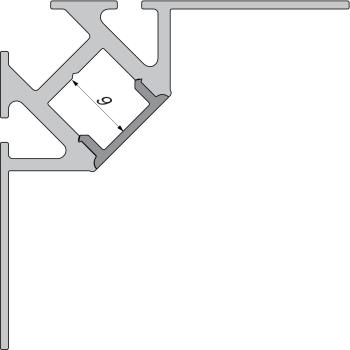 Preview: Profil Endkappe - Endkappe P-EV-01-08 Set 2 Stk, Grau