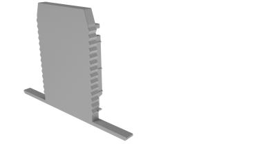 Profil Endkappe - Endkappe P-ET-03-10 Set 2 Stk, Grau