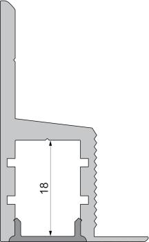 Preview: Profil Endkappe - Endkappe P-EL-03-10 Set 2 Stk, Weiß