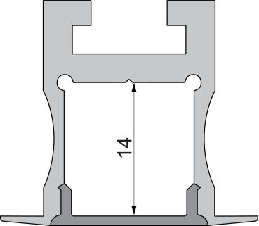 Preview: Profil Endkappe - Endkappe P-ET-04-12 Set 2 Stk, Silber