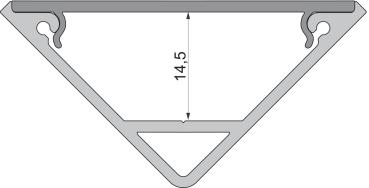 Preview: Profil Endkappe - Endkappe P-AV-05-15 Set 2 Stk, Silber