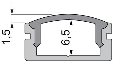 Preview: Profil Endkappe - Endkappe F-AU-01-10 Set 2 Stk, Weiß