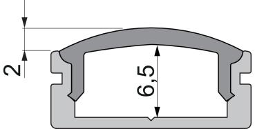 Preview: Profil Endkappe - Endkappe F-AU-01-12 Set 2 Stk, Schwarz