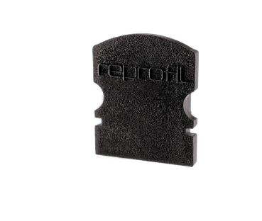 Profil Endkappe - Endkappe F-AU-02-08 Set 2 Stk, Schwarz