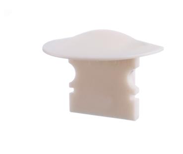 Profil Endkappe - Endkappe F-ET-02-08 Set 2 Stk, Weiß