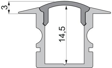 Preview: Profil Endkappe - Endkappe F-ET-02-08 Set 2 Stk, Weiß