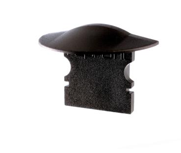 Profil Endkappe - Endkappe F-ET-02-08 Set 2 Stk, Schwarz