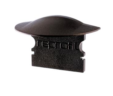 Profil Endkappe - Endkappe F-ET-02-12 Set 2 Stk, Schwarz