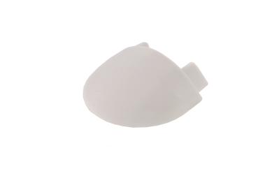 Preview: Profil Endkappe - Endkappe F-AM-01-10 Set 2 Stk, Weiß