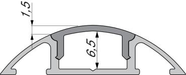Preview: Profil Endkappe - Endkappe F-AM-01-10 Set 2 Stk, Grau