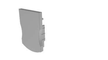 Profil Endkappe - Endkappe F-AU-03-12 Set 2 Stk, Grau