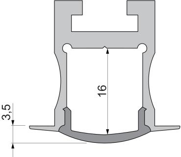 Preview: Profil Endkappe - Endkappe F-ET-04-12 Set 2 Stk, Grau