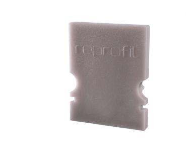 Profil Endkappe - Endkappe H-AU-02-10 Set 2 Stk, Grau