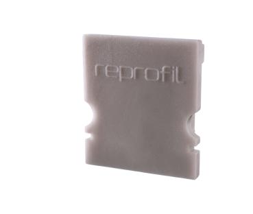 Profil Endkappe - Endkappe H-AU-02-12 Set 2 Stk, Grau
