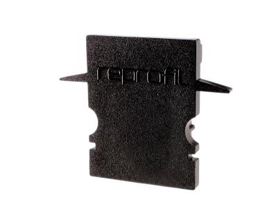 Profil Endkappe - Endkappe H-ET-02-10 Set 2 Stk, Schwarz