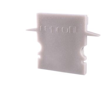 Profil Endkappe - Endkappe H-ET-02-12 Set 2 Stk, Grau