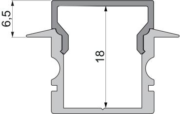 Preview: Profil Endkappe - Endkappe H-ET-02-12 Set 2 Stk, Grau