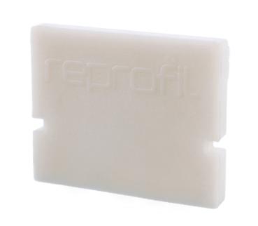 Profil Endkappe - Endkappe H-AU-01-08 Set 2 Stk, Weiß