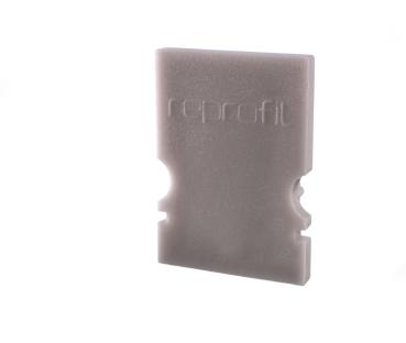 Profil Endkappe - Endkappe H-AU-02-08 Set 2 Stk, Grau