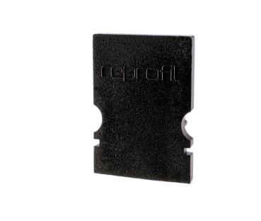 Profil Endkappe - Endkappe H-AU-02-08 Set 2 Stk, Schwarz