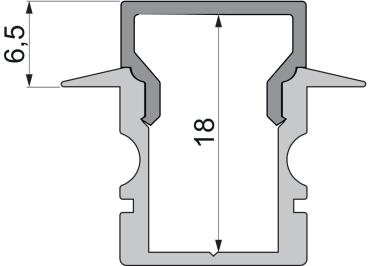 Preview: Profil Endkappe - Endkappe H-ET-02-08 Set 2 Stk, Weiß