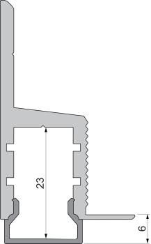 Preview: Profil Endkappe - Endkappe H-EL-03-10 Set 2 Stk, Grau