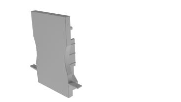 Profil Endkappe - Endkappe H-ET-04-12 Set 2 Stk, Grau