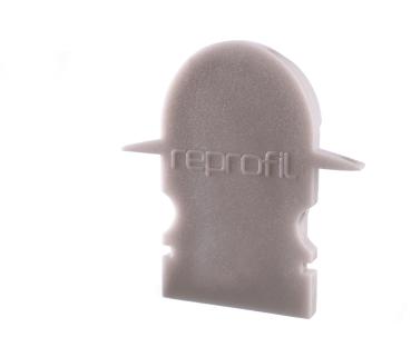 Profil Endkappe - Endkappe R-ET-02-08 Set 2 Stk, Grau