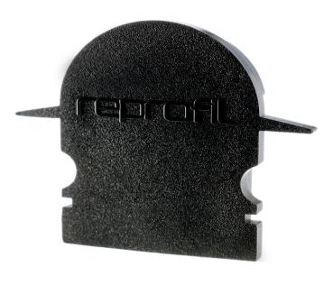 Profil Endkappe - Endkappe R-ET-02-15 Set 2 Stk, Schwarz