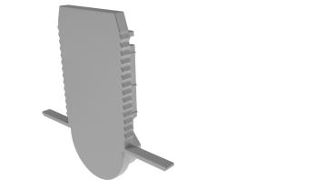 Profil Endkappe - Endkappe R-ET-03-10 Set 2 Stk, Grau